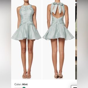 Elliatt Shine Sleevless Flare Minidress.